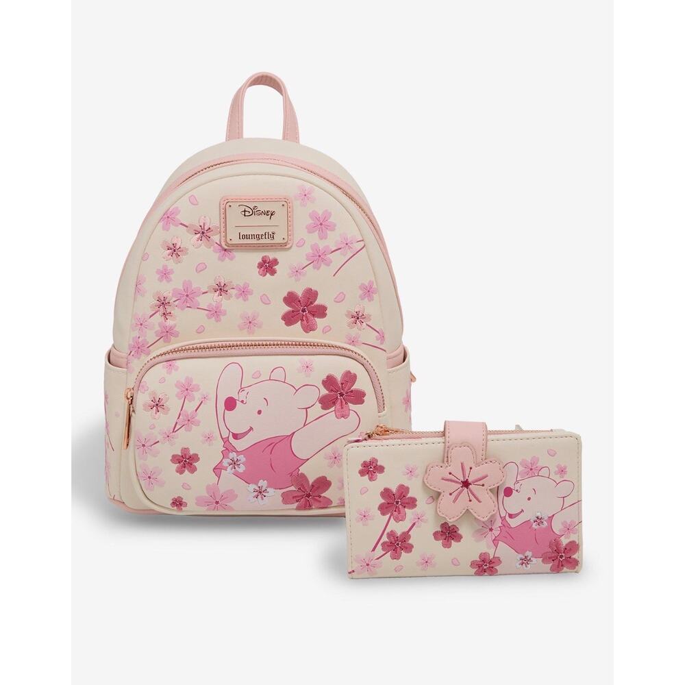 Loungefly Disney Winnie the Pooh Cherry Blossom Mini Backpack NWT - Picture 4 of 4